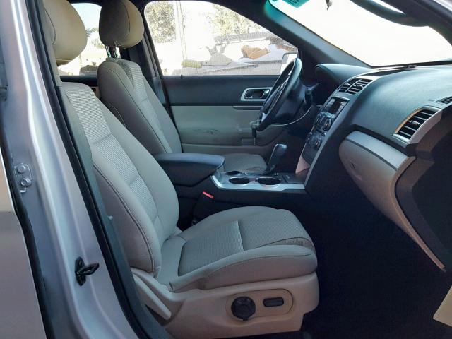 1FM5K7D89FGA70827 - 2015 FORD EXPLORER X SILVER photo 5