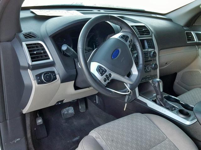 1FM5K7D89FGA70827 - 2015 FORD EXPLORER X SILVER photo 9