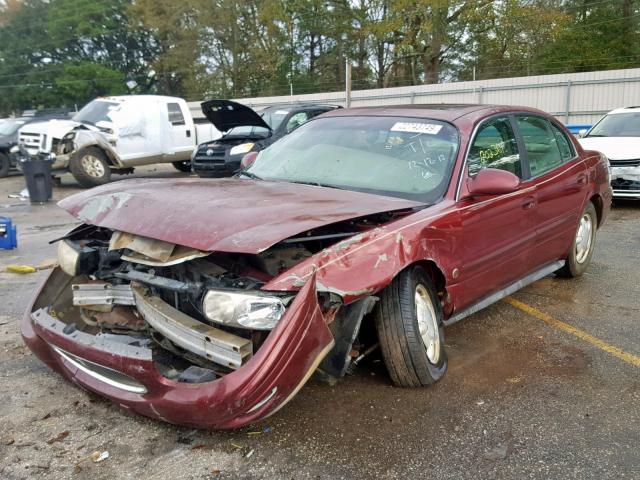 1G4HR54KXYU294797 - 2000 BUICK LESABRE LI MAROON photo 2