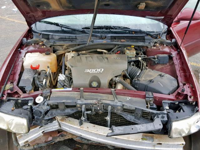 1G4HR54KXYU294797 - 2000 BUICK LESABRE LI MAROON photo 7