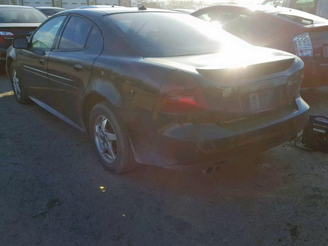 2G2WS522341257586 - 2004 PONTIAC GRAND PRIX BLACK photo 3