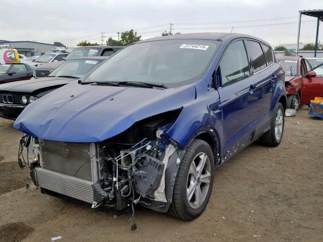 1FMCU0GX9EUD44281 - 2014 FORD ESCAPE SE BLUE photo 2