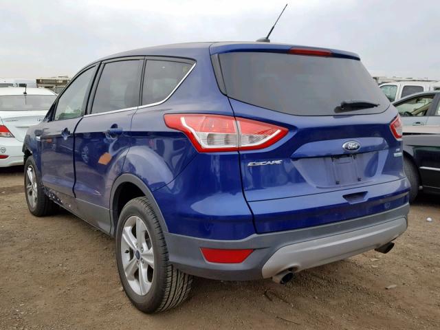 1FMCU0GX9EUD44281 - 2014 FORD ESCAPE SE BLUE photo 3