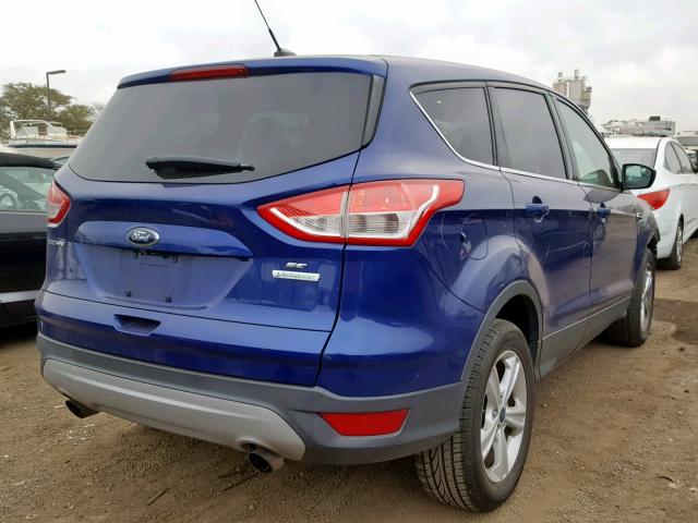 1FMCU0GX9EUD44281 - 2014 FORD ESCAPE SE BLUE photo 4