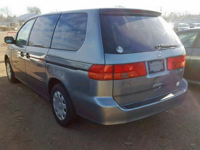 2HKRL1853YH573087 - 2000 HONDA ODYSSEY LX GRAY photo 3