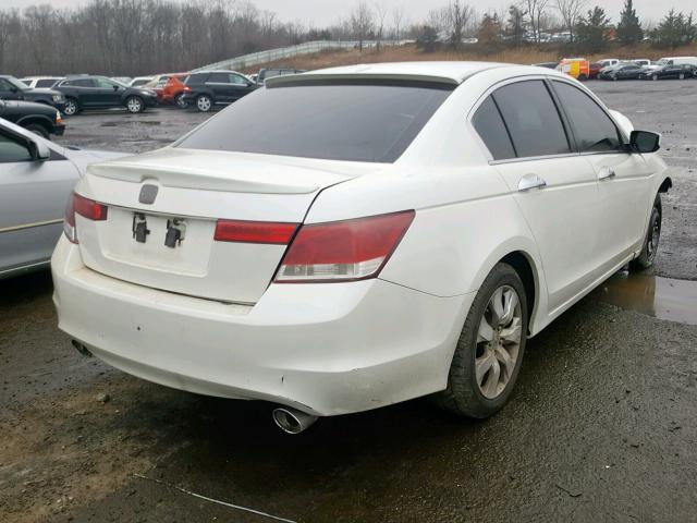 1HGCP36869A025050 - 2009 HONDA ACCORD EXL WHITE photo 4