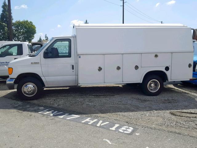 1FDWE35L47DA51595 - 2007 FORD E350 SUPER WHITE photo 9