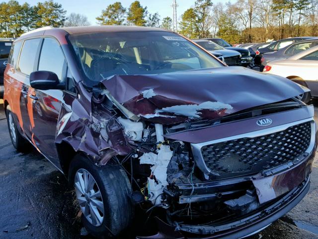 KNDMB5C12H6304890 - 2017 KIA SEDONA LX MAROON photo 1