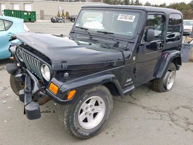 1J4FA39SX5P352055 - 2005 JEEP WRANGLER X BLACK photo 2