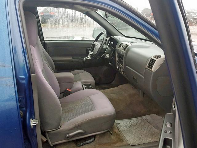 1GCCS136868206805 - 2006 CHEVROLET COLORADO BLUE photo 5