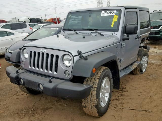 1C4AJWAG0GL204936 - 2016 JEEP WRANGLER S SILVER photo 2