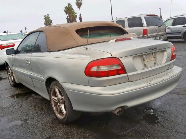 YV1NC53D41J024199 - 2001 VOLVO C70 TURBO GRAY photo 3