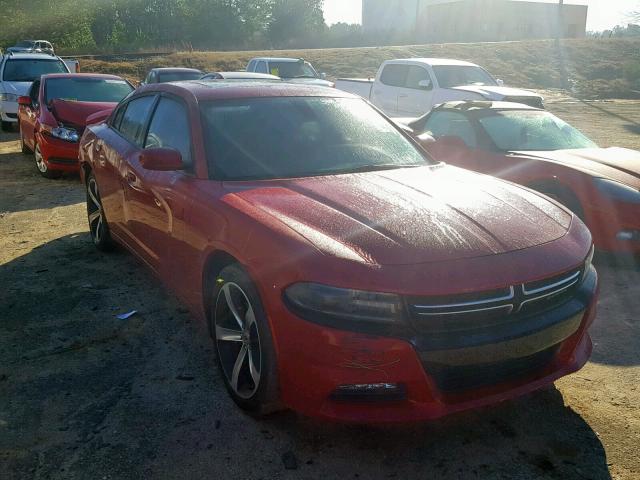 2C3CDXHG7HH543854 - 2017 DODGE CHARGER SX RED photo 1