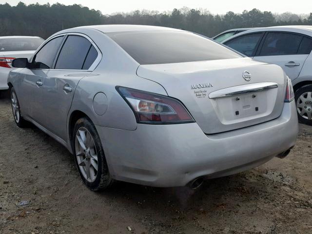 1N4AA5APXEC478741 - 2014 NISSAN MAXIMA S SILVER photo 3