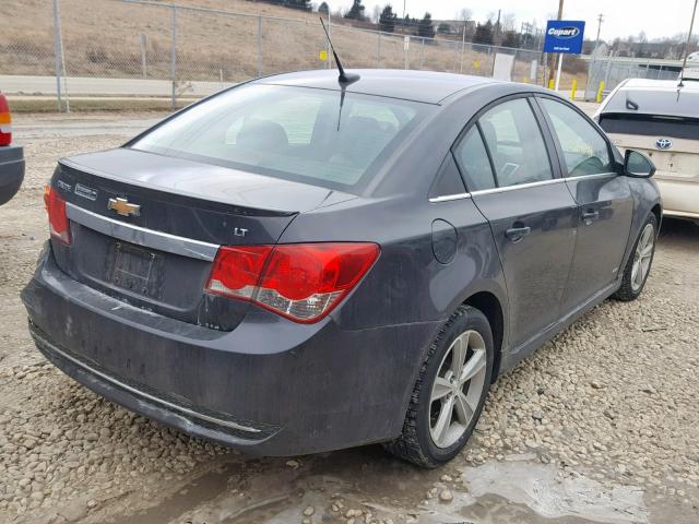 1G1PE5SB3E7158996 - 2014 CHEVROLET CRUZE LT BLACK photo 4