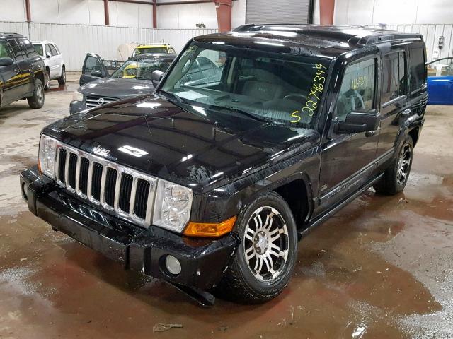 1J8HG48K97C620102 - 2007 JEEP COMMANDER BLACK photo 2