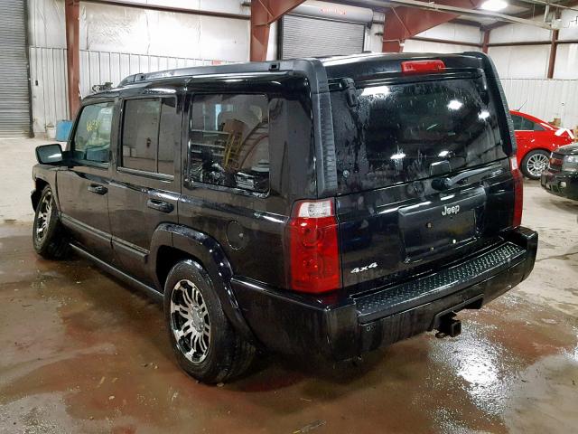 1J8HG48K97C620102 - 2007 JEEP COMMANDER BLACK photo 3