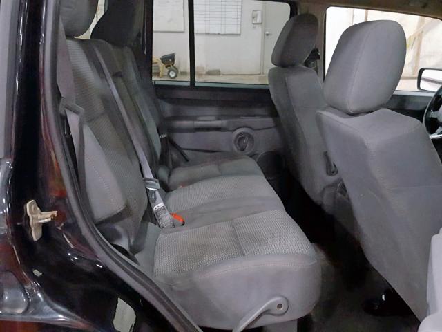 1J8HG48K97C620102 - 2007 JEEP COMMANDER BLACK photo 6