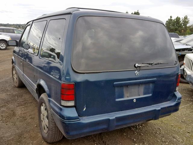 2B4GH2531SR268406 - 1995 DODGE CARAVAN GREEN photo 3