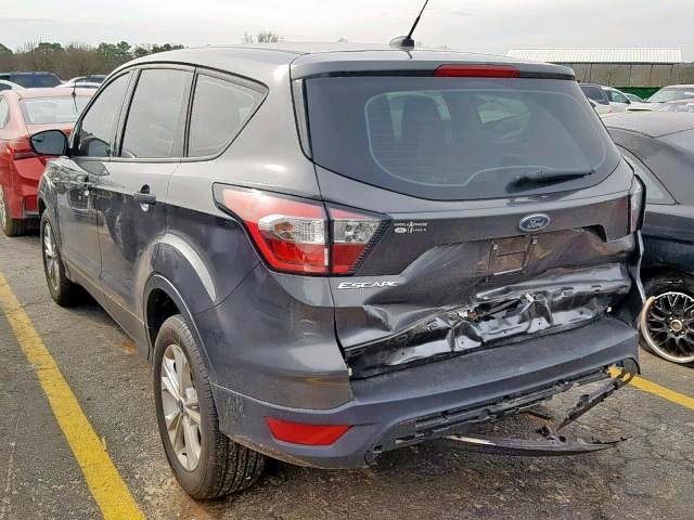 1FMCU0F79HUD81501 - 2017 FORD ESCAPE S GRAY photo 3