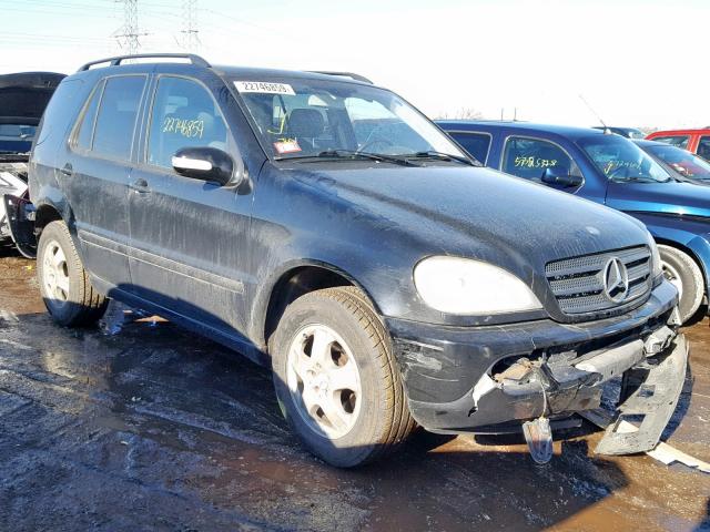 4JGAB54E72A330986 - 2002 MERCEDES-BENZ ML 320 BLACK photo 1