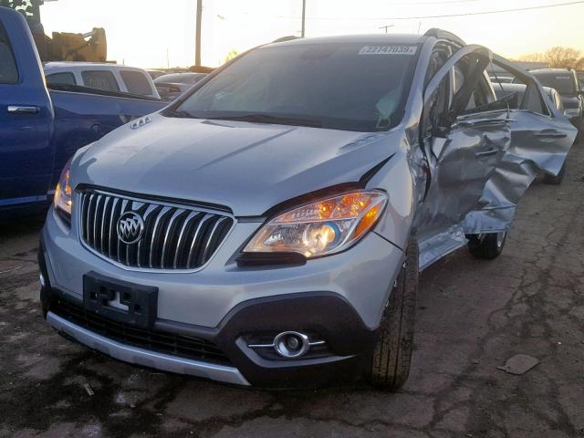 KL4CJCSBXFB130031 - 2015 BUICK ENCORE SILVER photo 2