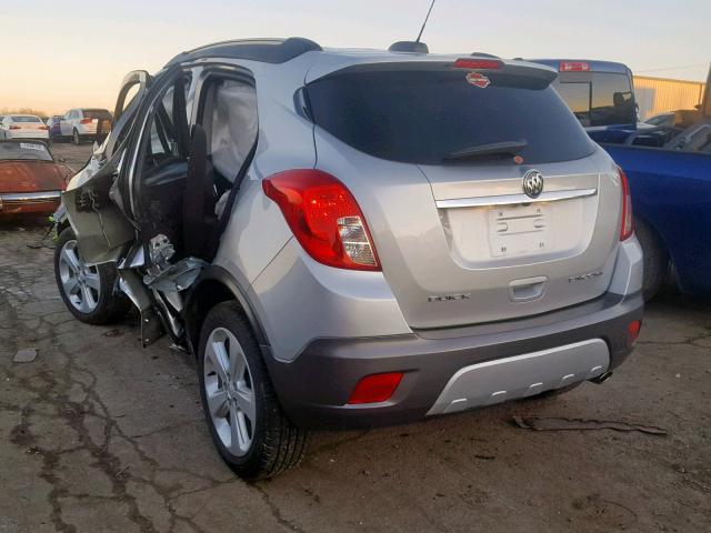 KL4CJCSBXFB130031 - 2015 BUICK ENCORE SILVER photo 3