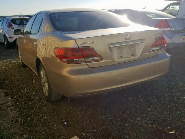 JTHBA30G955072831 - 2005 LEXUS ES 330 GOLD photo 3