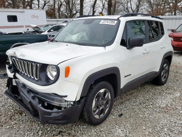ZACCJAAB8HPF90230 - 2017 JEEP RENEGADE S Սպիտակ լուսանկար 2
