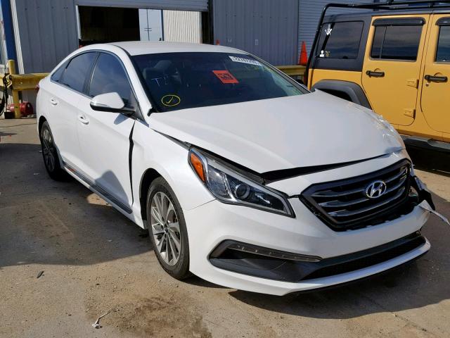 5NPE34AF8GH420593 - 2016 HYUNDAI SONATA SPO WHITE photo 1