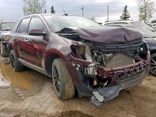 2FMDK3JC5BBB16345 - 2011 FORD EDGE SEL BURGUNDY photo 1