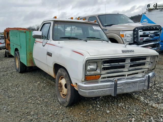 1B7ME368XLS631168 - 1990 DODGE D-SERIES D WHITE photo 1