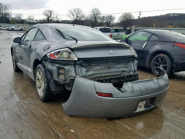 4A3AK24FX7E041268 - 2007 MITSUBISHI ECLIPSE GS SILVER photo 3