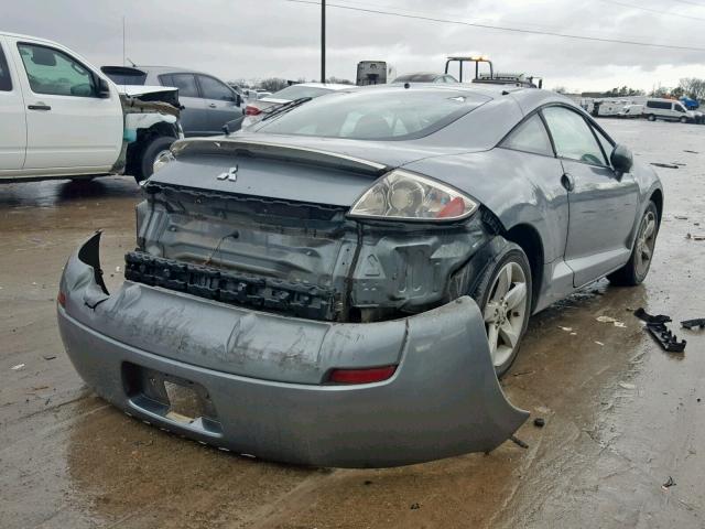 4A3AK24FX7E041268 - 2007 MITSUBISHI ECLIPSE GS SILVER photo 4