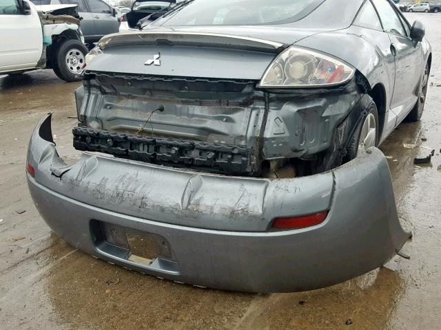 4A3AK24FX7E041268 - 2007 MITSUBISHI ECLIPSE GS SILVER photo 9