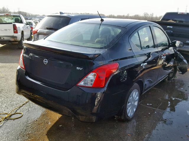 3N1CN7AP2GL907609 - 2016 NISSAN VERSA S BLACK photo 4