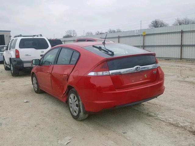 JHMZE2H36CS000630 - 2012 HONDA INSIGHT RED photo 3