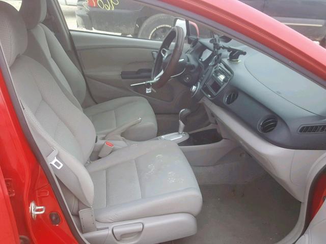 JHMZE2H36CS000630 - 2012 HONDA INSIGHT RED photo 5