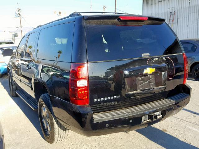 1GNSCJE09ER121358 - 2014 CHEVROLET SUBURBAN C BLACK photo 3