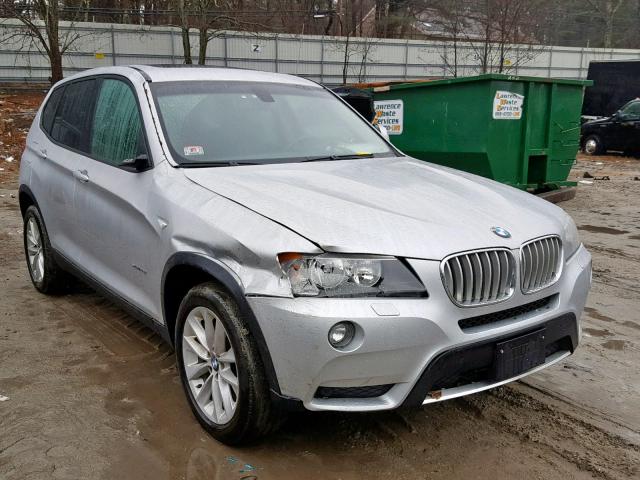 5UXWX9C52E0D14355 - 2014 BMW X3 XDRIVE2 ვერცხლისფერი ფოტო 1