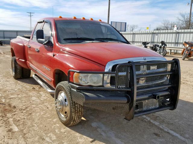 3D7MU48C94G208848 - 2004 DODGE RAM 3500 S RED photo 1