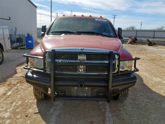 3D7MU48C94G208848 - 2004 DODGE RAM 3500 S RED photo 9