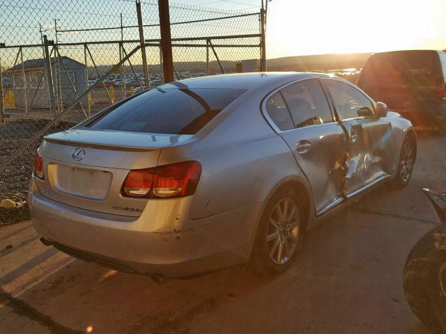 JTHBC96S475002021 - 2007 LEXUS GS 450H SILVER photo 4