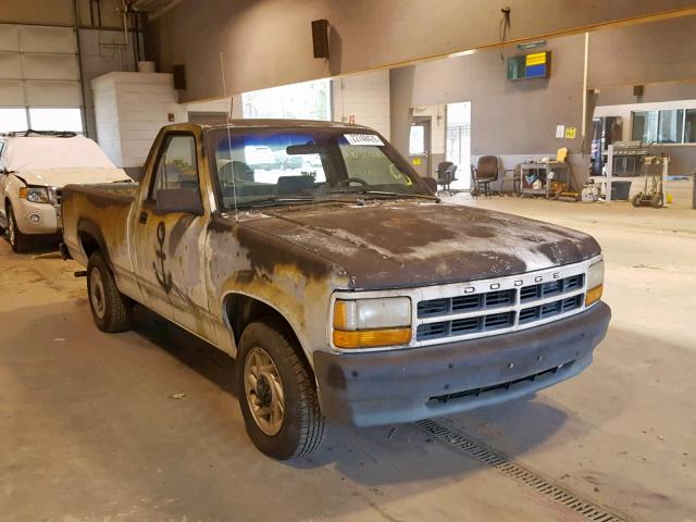 1B7FL26G9PS112795 - 1993 DODGE DAKOTA WHITE photo 1