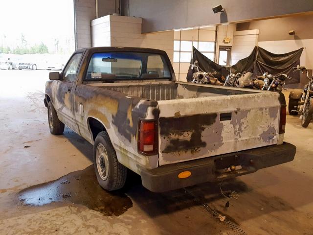 1B7FL26G9PS112795 - 1993 DODGE DAKOTA WHITE photo 3