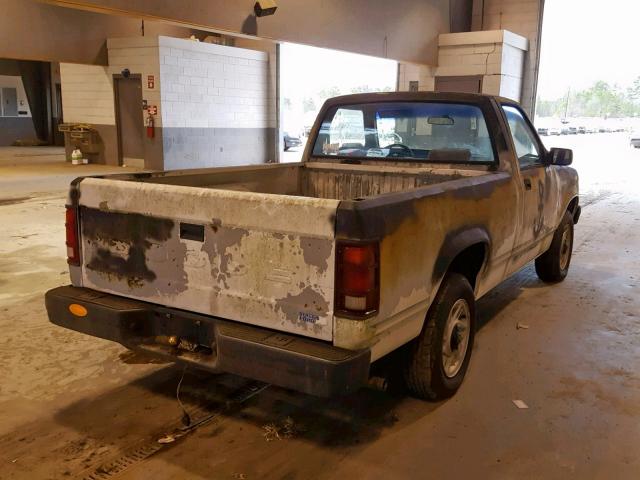 1B7FL26G9PS112795 - 1993 DODGE DAKOTA WHITE photo 4