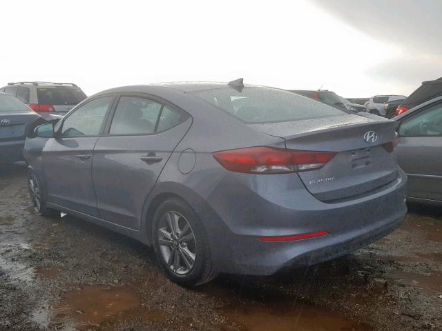 5NPD84LF3JH280194 - 2018 HYUNDAI ELANTRA SE GRAY photo 3