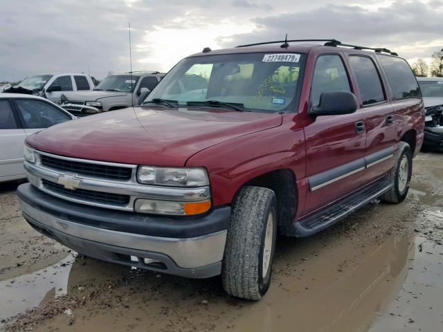 3GNEC16Z24G158759 - 2004 CHEVROLET SUBURBAN C RED photo 2