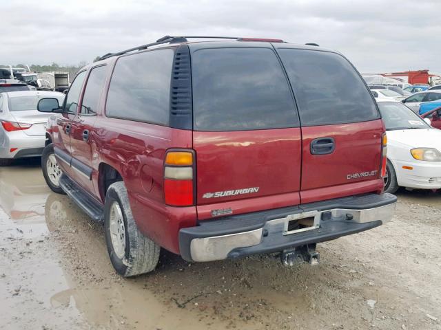 3GNEC16Z24G158759 - 2004 CHEVROLET SUBURBAN C RED photo 3