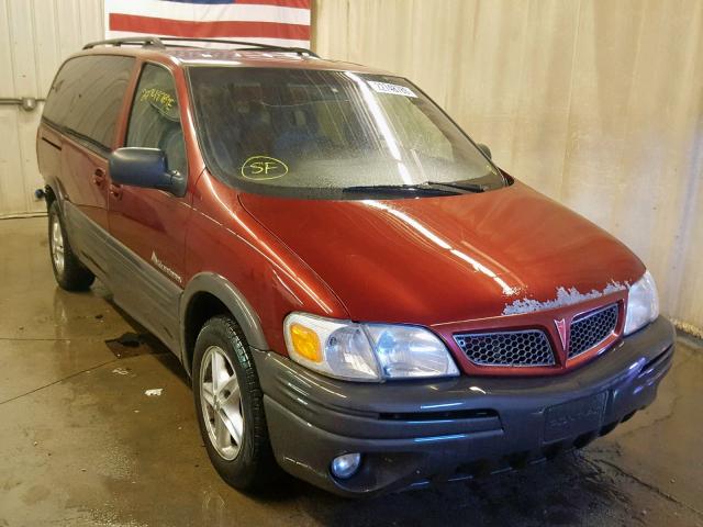 1GMDX03E11D234061 - 2001 PONTIAC MONTANA MAROON photo 1